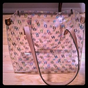Clear dooney and bourke lunch tote